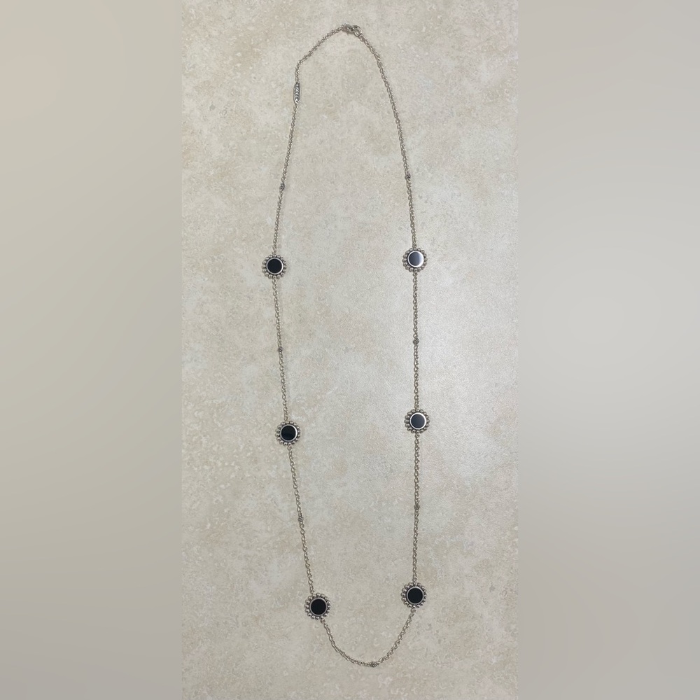 LAGOS Maya Collection Onyx Station Necklace